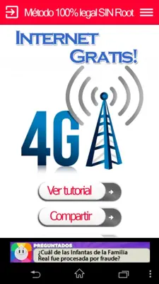 Internet Gratis 4G android App screenshot 5